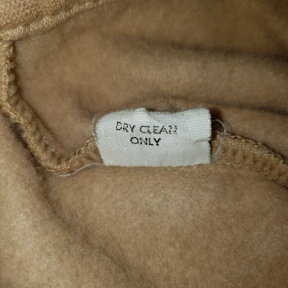 Honey Cropped Tan Cardigan M/L Sailor Collar Lace Cream Buttons Dolman Sleeve - Picture 6 of 9